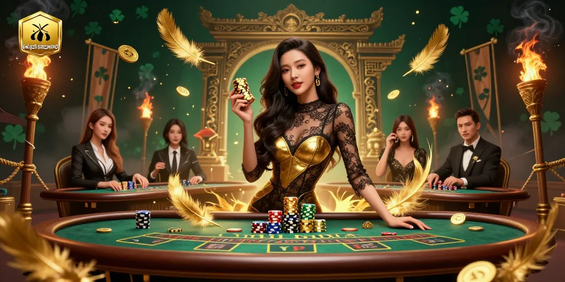 Experience the thrill of đổi pdf sang word with high-value casino chips at a luxurious baccarat table.