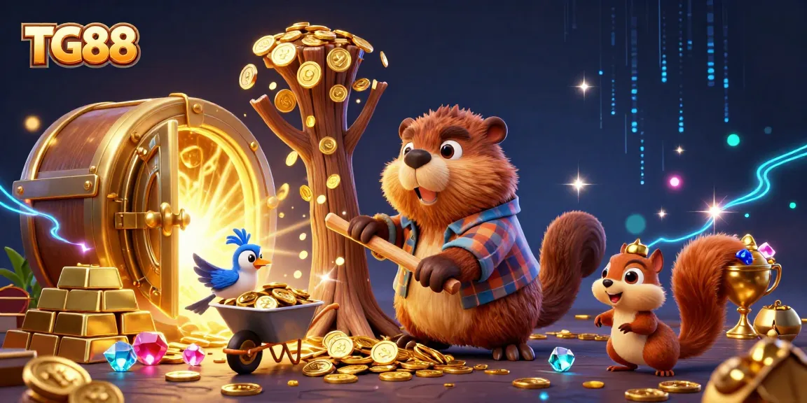 Experience thrilling adventures at TG88 with arcade-style gold mining featuring playful characters.