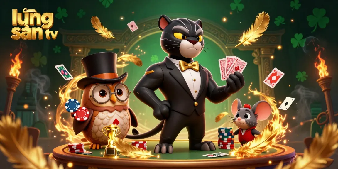 Join the excitement with lương sơn tv as the stylish panther deals cards at a dynamic sports betting scene.